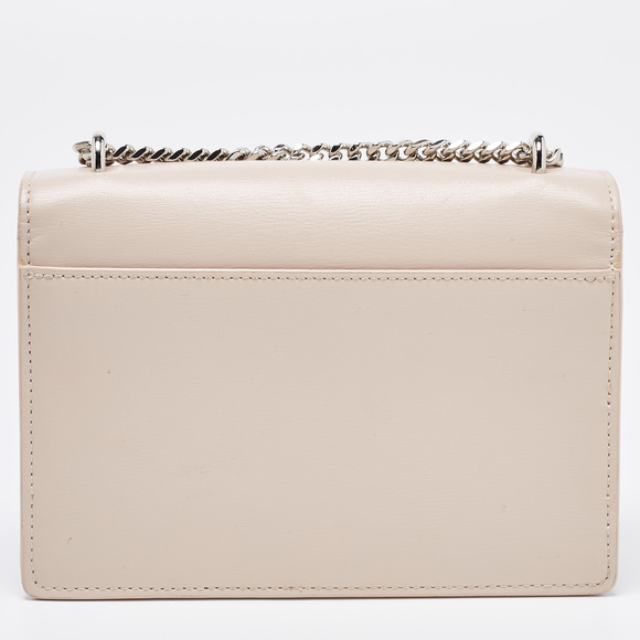 Saint Laurent Light Pink Leather Sunset Wallet On Chain - Picture 4 of 8